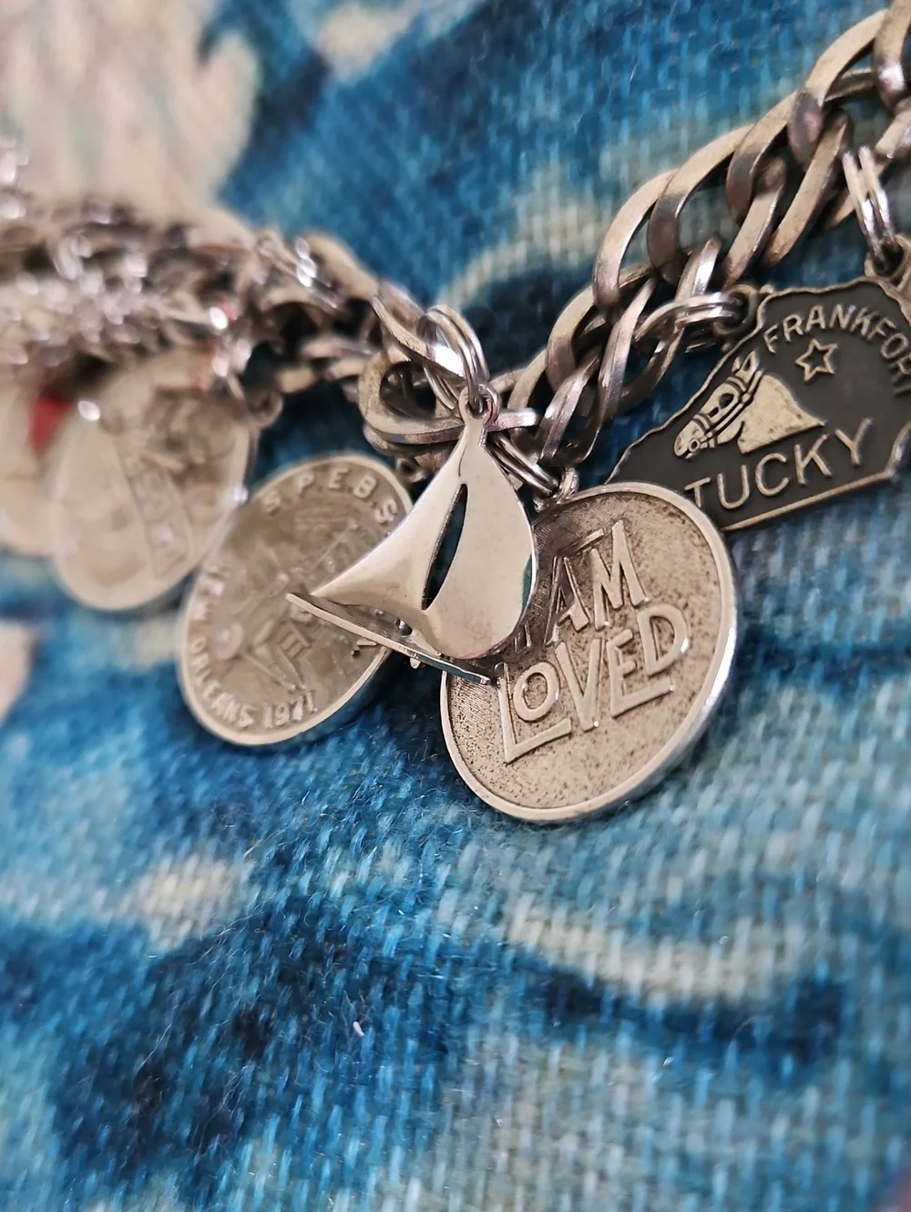 Vintage Sterling Silver Charm Bracelet